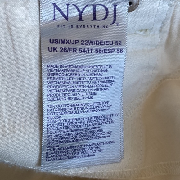 NYDJ - Valhalla Wide Leg Capri Pant with Fray Hem NWT - Picture 10 of 14